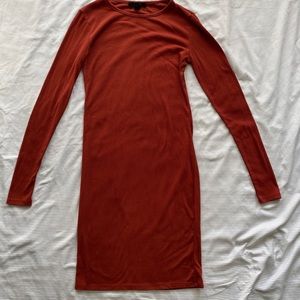 Forever 21 - Burnt Orange Ribbed Dress